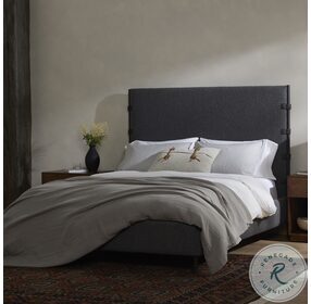 Anderson Knoll Charcoal And Waxed Black Queen Panel Bed