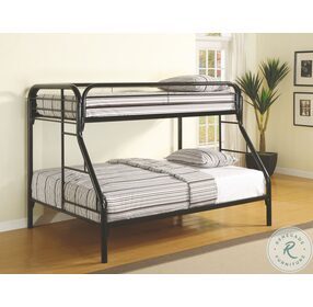Morgan Black Twin Over Full Metal Bunk Bed
