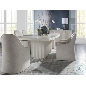 Signature Designs Cerused White Grey Sarto Extendable Rectangular Dining Table
