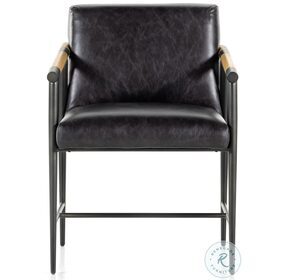 Rowen Sonoma Black Leather Dining Chair
