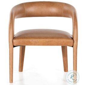 Hawkins Sonoma Butterscotch Leather Chair
