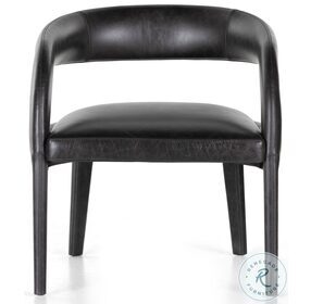 Hawkins Sonoma Black Leather Chair