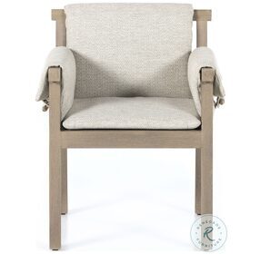 Galway Washed Brown And Faye Sand Outdoor Dining Chair
