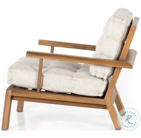 Beck Faye Sand And Natural Teak Outdoor Chair