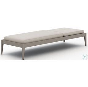 Sherwood Stone Gray and Weathered Gray Outdoor Chaise