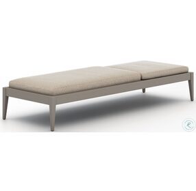 Sherwood Faye Sand and Weathered Gray Outdoor Chaise