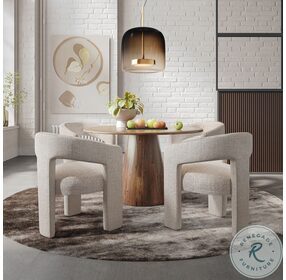 Gwen Natural Open Back Upholstered Dining Chair