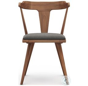 Coleson Natural Teak And Charcoal Outdoor Dining Chair