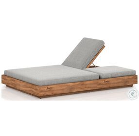 Kinta Faye Ash And Natural Outdoor Double Chaise