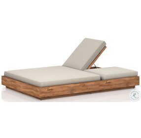 Kinta Faye Sand And Natural Outdoor Double Chaise