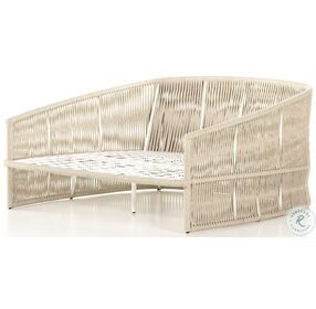 Porto Faye Sand And White and Ivory Outdoor Daybed