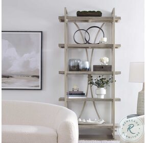 Sway Distressed Gray Etagere