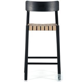 Heisler Almond Leathr Blend Counter Height Stool