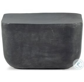 Basil Aged Grey Square Outdoor End Table