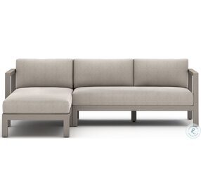 Sonoma Stone And Weathered Grey Outdoor 2 Piece LAF Sectional