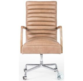 Bryson Palermo Drift Channeled Leather Desk Chair