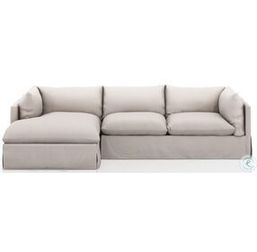 Habitat Bennett Moon Slipcover 115" 2 Piece Sectional with LAF Chaise