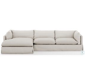 Habitat Valley Nimbus Slipcover 133" 2 Piece Sectional with LAF Chaise
