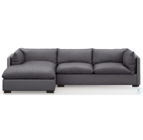 Westwood Bennett Charcoal 112" 2 Piece Sectional with LAF Chaise