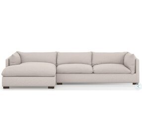 Westwood Bayside Pebble 131" 2 Piece Sectional with LAF Chaise