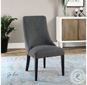 Patamon Charcoal Gray Dining Chair Set of 2