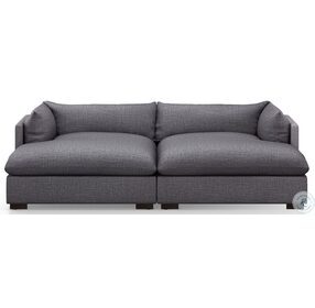 Westwood Bennett Charcoal 102" Double Chaise Sectional
