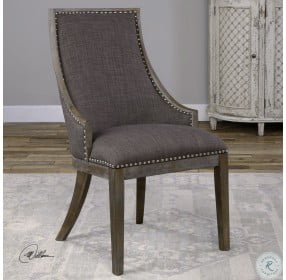 Aidrian Charcoal Gray Accent Chair