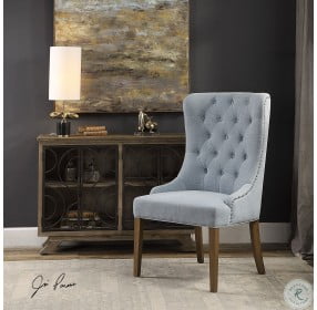 Rioni Light Slate Blue Accent Chair
