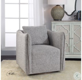 Corben neutral Stone Swivel Chair
