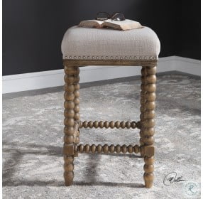 Pryce Beige Counter Height Stool