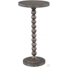 Lincoln Park Gray Beaded Post Chairside Table