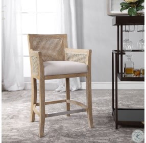 Encore Off White Counter Height Stool