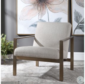 Wills Warm Oatmeal Accent Chair