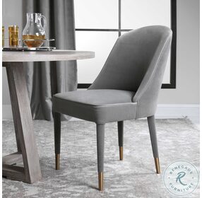 Brie Gray Armless Chair Set Of 2