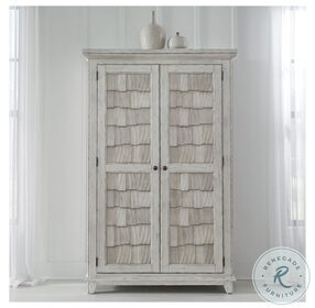 River Place Riverstone White And Tobacco Armoire