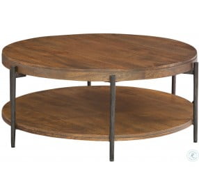 Bedford Park Brown and Gray Round Coffee Table
