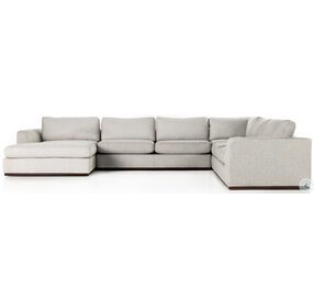 Colt Aldred Silver 4 Piece Sectional with LAF Chaise