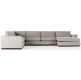 Colt Aldred Silver 4 Piece Sectional with RAF Chaise