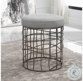 Carnival Gray Accent Stool