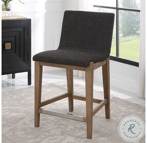 Klemens Chocolate Counter Height Stool