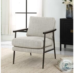 Sebastian Ivory And Beiges Accent Chair