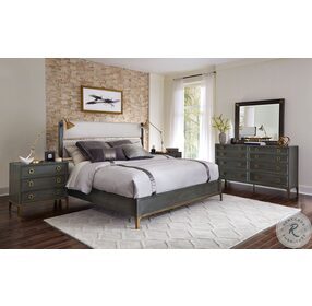 Edgewater Soft White Upholstered Queen Panel Bed
