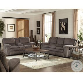 Reyes Graphite Lay Flat Reclining Console Loveseat