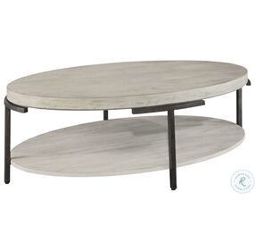 Sierra Heights Natural And Iron Black Oval Occasional Table Set