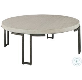 Sierra Heights Natural And Iron Black Round Occasional Table Set