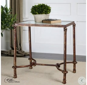 Warring Rustic Bronze End Table