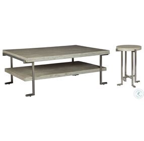 Laguna Hills Wire Brushed And Black Silver Sofa Table