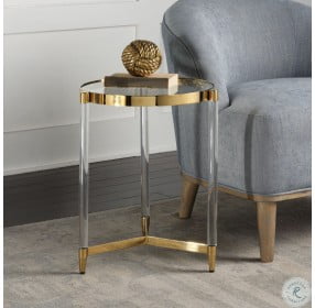 Kellen Gold Plated Accent Table