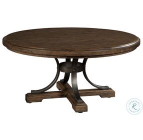 Wexford Natural Wood Tones Round Occasional Table Set