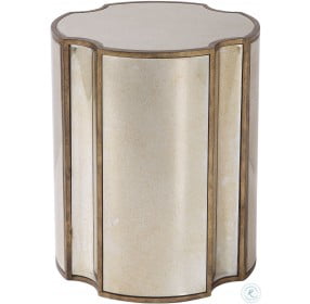 Harlow Antique Brass Accent Table
